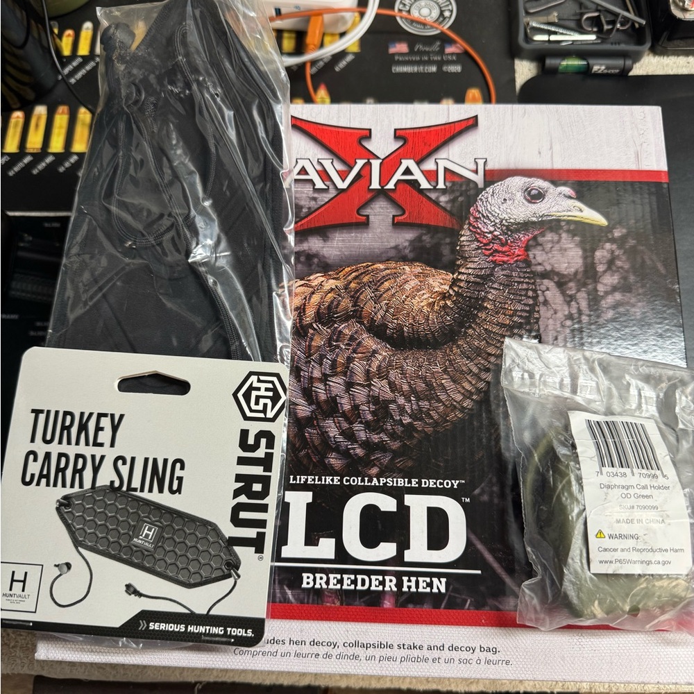 Aviana LCD Breeder Hen Decoy with Turkey Carry Sling